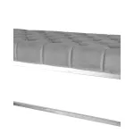 ИНСИГНИЯ серый велюр нержавеющая сталь серебро от ImperiumLoft