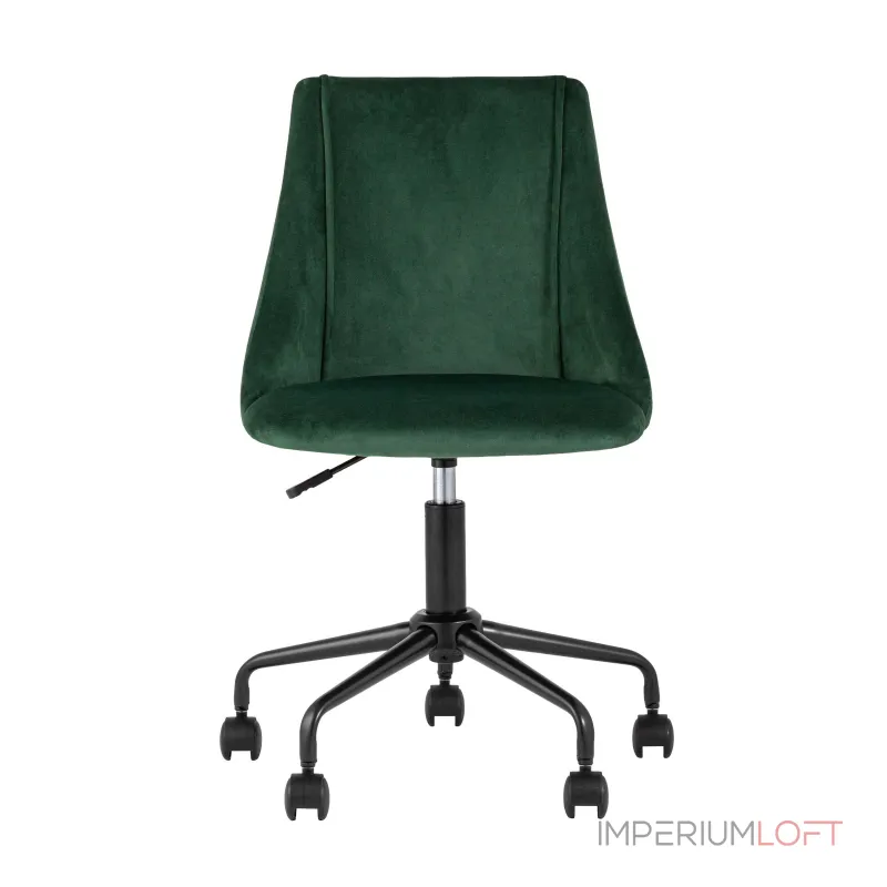 Сиана зеленый обивка велюр крестовина металл черный механизм регулировки высоты от ImperiumLoft