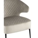 лаунж Royal велюр светло-серый ножки металл от ImperiumLoft