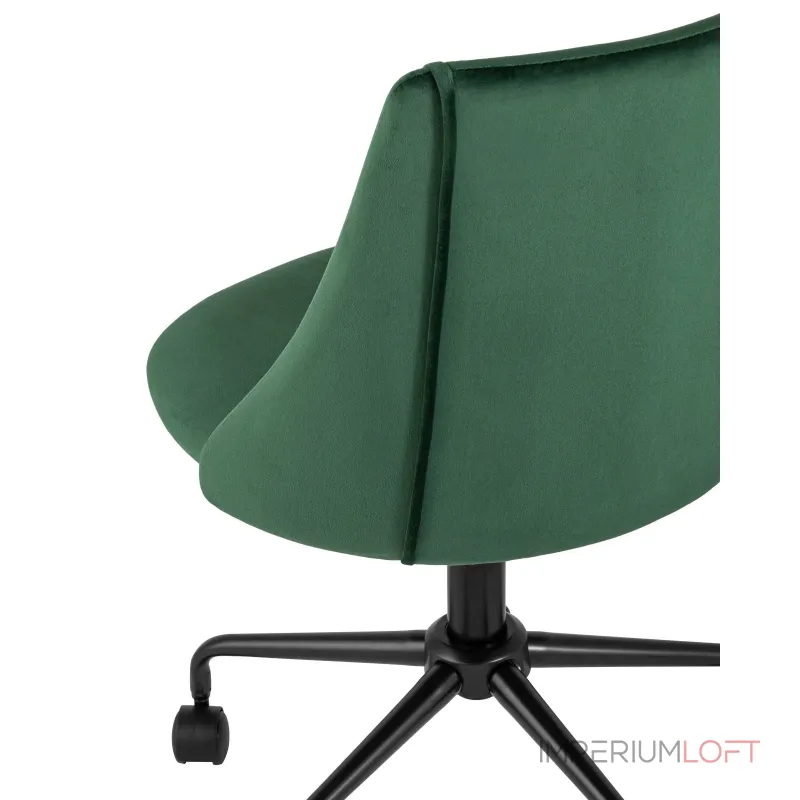 Сиана зеленый обивка велюр крестовина металл черный механизм регулировки высоты от ImperiumLoft