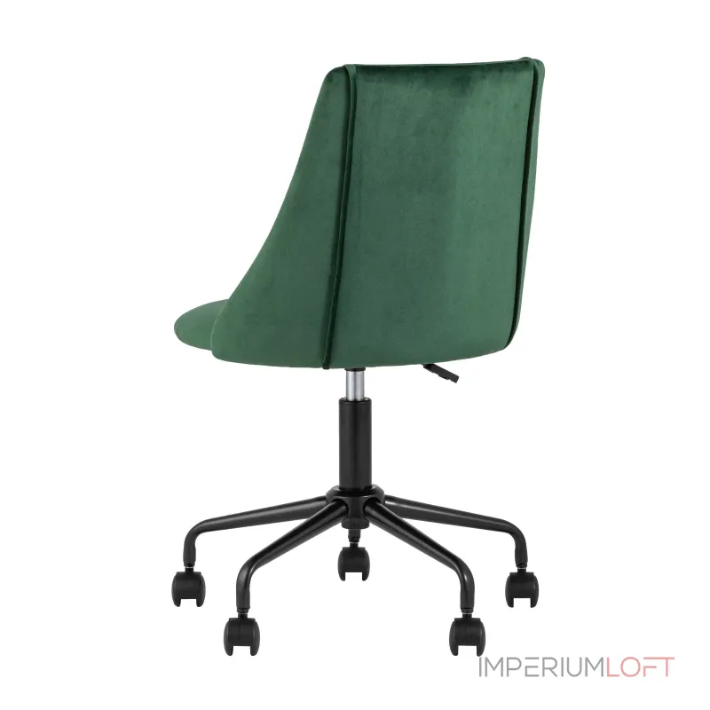 Сиана зеленый обивка велюр крестовина металл черный механизм регулировки высоты от ImperiumLoft