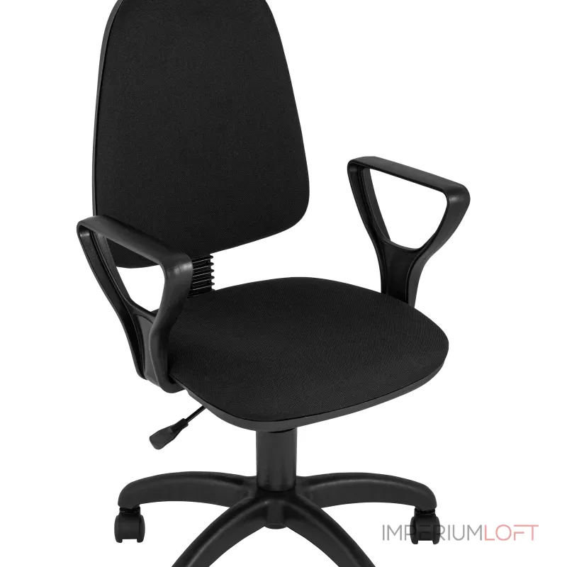 офисное Престиж черное обивка ткань крестовина пластик от ImperiumLoft