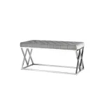 ИНСИГНИЯ серый велюр нержавеющая сталь серебро от ImperiumLoft