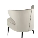 лаунж Royal велюр светло-серый ножки металл от ImperiumLoft