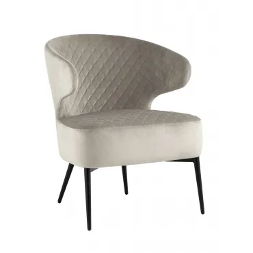 Кресло лаунж Royal велюр серо-бежевый Кресло лаунж Royal велюр серо-бежевый