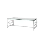 120*60 БРУКЛИН серебро, каркас нержавеющая сталь от ImperiumLoft