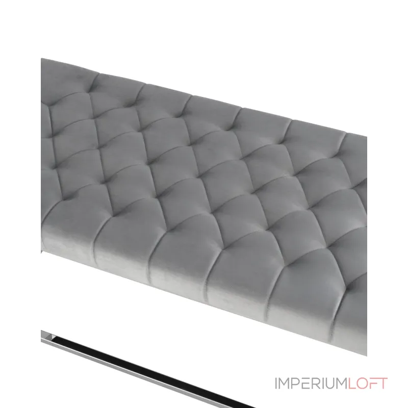 ИНСИГНИЯ серый велюр нержавеющая сталь серебро от ImperiumLoft