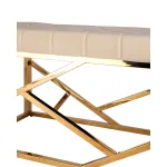 АРТ ДЕКО сталь золото, нержавеющая сталь, обивка сиденья велюр бежевый от ImperiumLoft