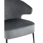 лаунж Royal велюр тёмно-серый ножки металл от ImperiumLoft