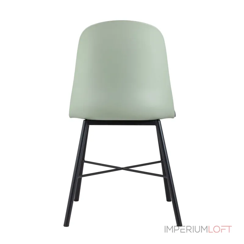 Shell серо-зеленый с мягким сиденьем ножки из металла от ImperiumLoft