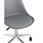 BLOK NEW пластиковый серый подушка из экокожи крестовина металл от ImperiumLoft