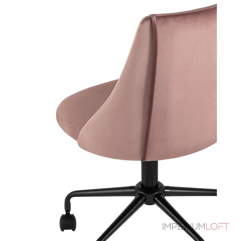 Сиана розовый обивка велюр крестовина металл черный механизм регулировки высоты от ImperiumLoft