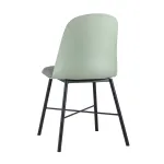 Shell серо-зеленый с мягким сиденьем ножки из металла от ImperiumLoft