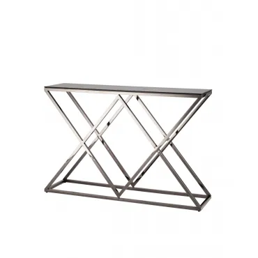 Консоль ИНСИГНИЯ 115*30 сталь темный хром стекло smoke