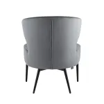 лаунж Royal велюр тёмно-серый ножки металл от ImperiumLoft