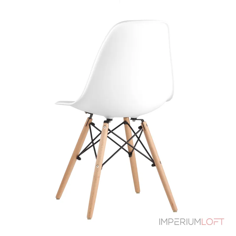 Eames DSW белый пластиковый, ножки массив бука от ImperiumLoft