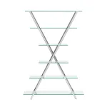 Гейт прозрачное стекло сталь серебро от ImperiumLoft