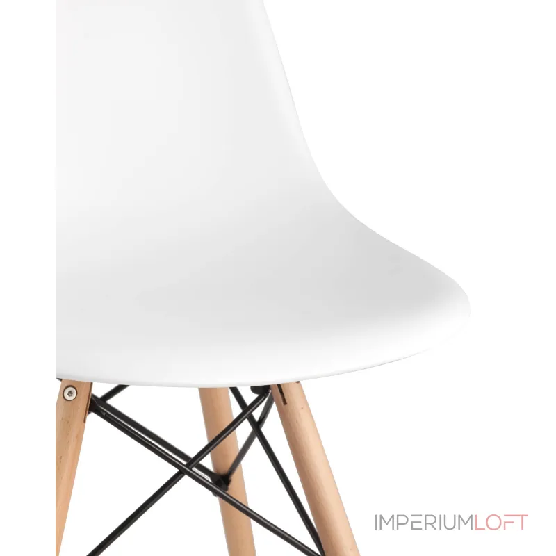 Eames DSW белый пластиковый, ножки массив бука от ImperiumLoft