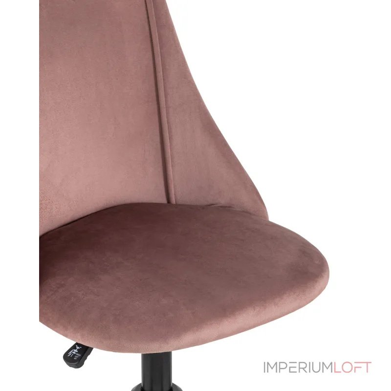 Сиана розовый обивка велюр крестовина металл черный механизм регулировки высоты от ImperiumLoft
