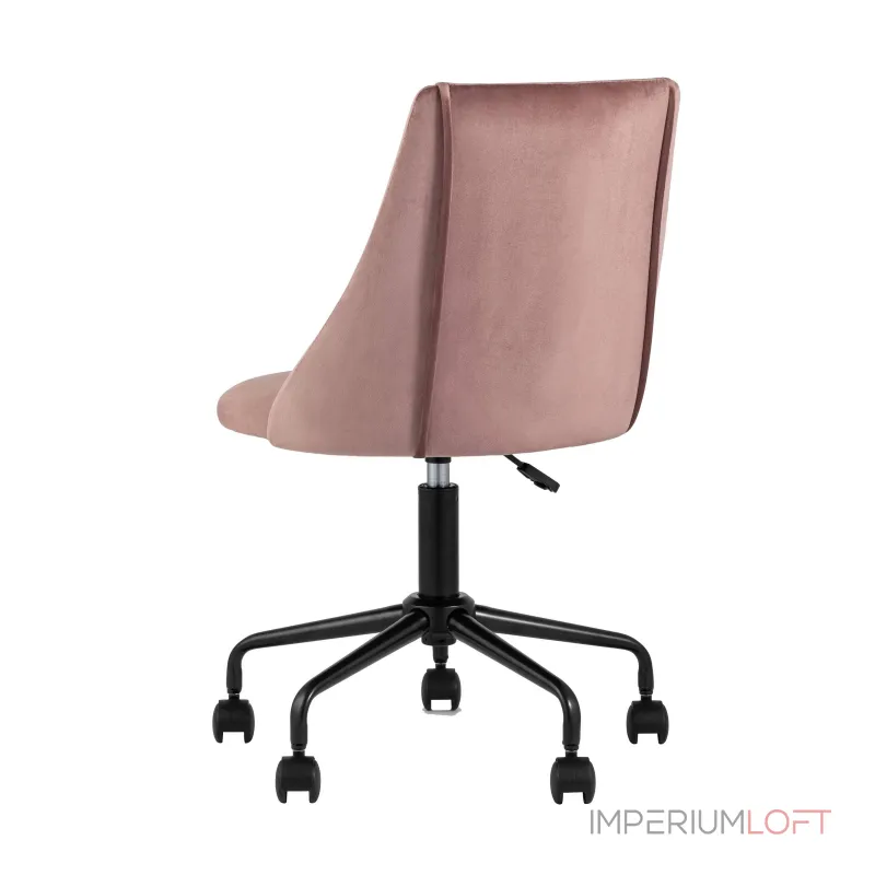 Сиана розовый обивка велюр крестовина металл черный механизм регулировки высоты от ImperiumLoft