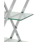 Гейт прозрачное стекло сталь серебро от ImperiumLoft