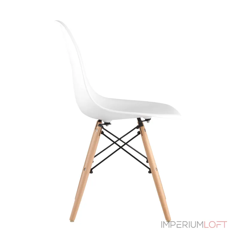 Eames DSW белый пластиковый, ножки массив бука от ImperiumLoft