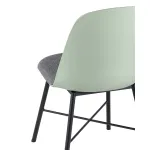 Shell серо-зеленый с мягким сиденьем ножки из металла от ImperiumLoft