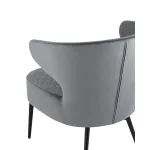 лаунж Royal велюр тёмно-серый ножки металл от ImperiumLoft