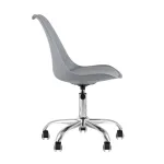 BLOK NEW пластиковый серый подушка из экокожи крестовина металл от ImperiumLoft