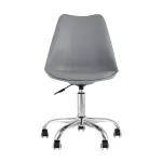 BLOK NEW пластиковый серый подушка из экокожи крестовина металл от ImperiumLoft