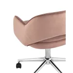 Кларк розовый обивка велюр крестовина хромированный металл от ImperiumLoft