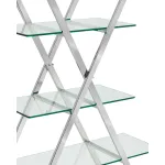 Гейт прозрачное стекло сталь серебро от ImperiumLoft