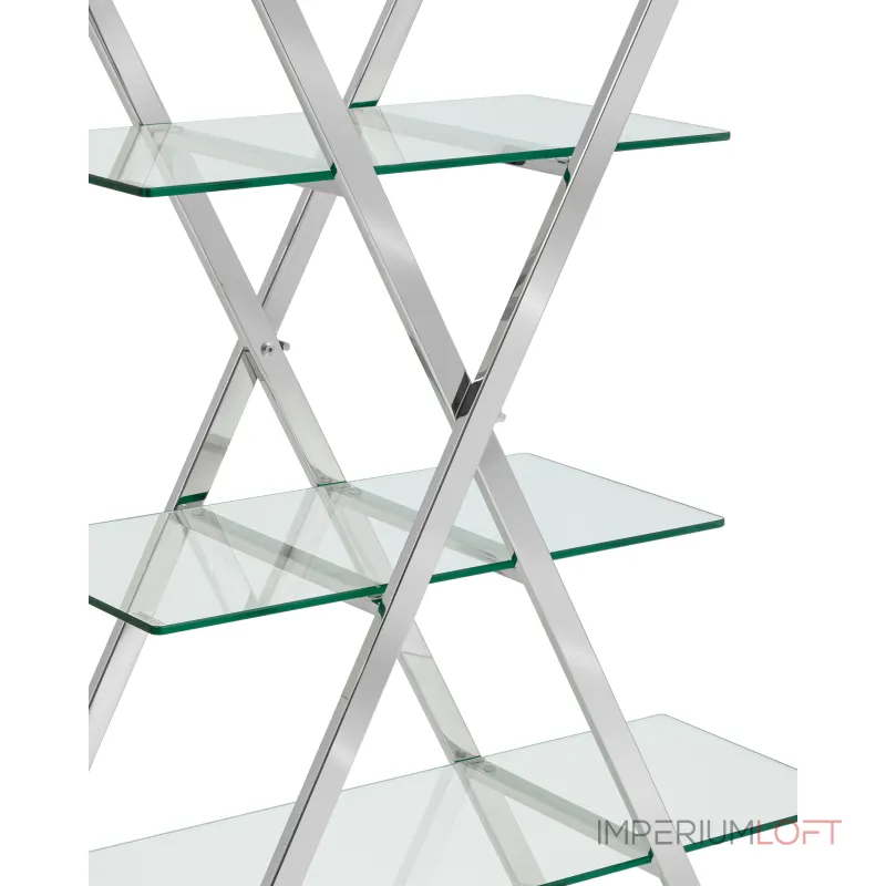 Гейт прозрачное стекло сталь серебро от ImperiumLoft