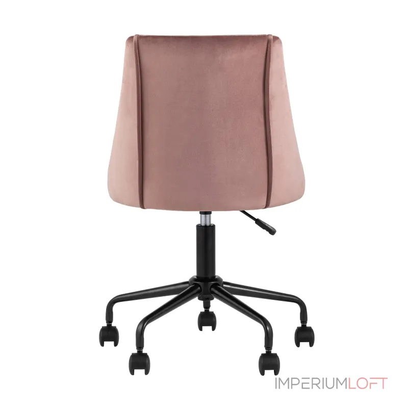Сиана розовый обивка велюр крестовина металл черный механизм регулировки высоты от ImperiumLoft