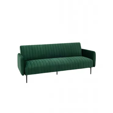 Диван прямой Дрезден велюр зелёный