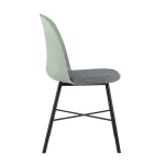 Shell серо-зеленый с мягким сиденьем ножки из металла от ImperiumLoft