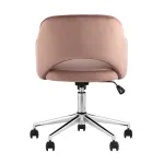 Кларк розовый обивка велюр крестовина хромированный металл от ImperiumLoft