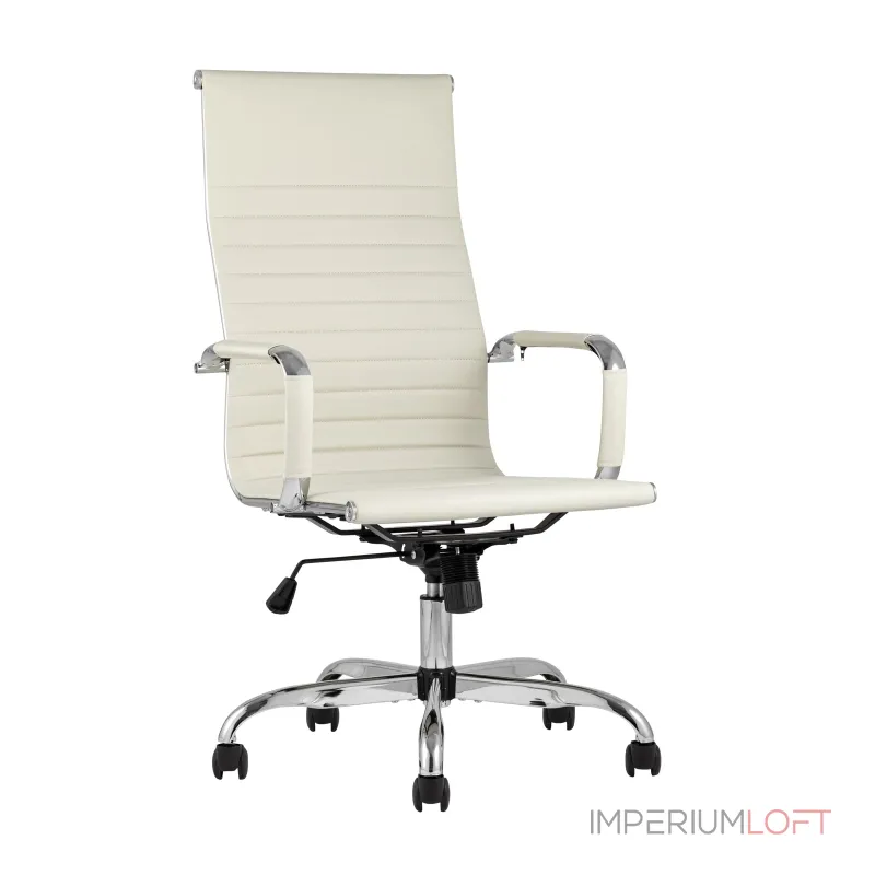 TopChairs City офисное бежевое обивка экокожа, механизм качания Top Gun от ImperiumLoft TopChairs City офисное бежевое обивка экокожа, механизм качания Top Gun от ImperiumLoft