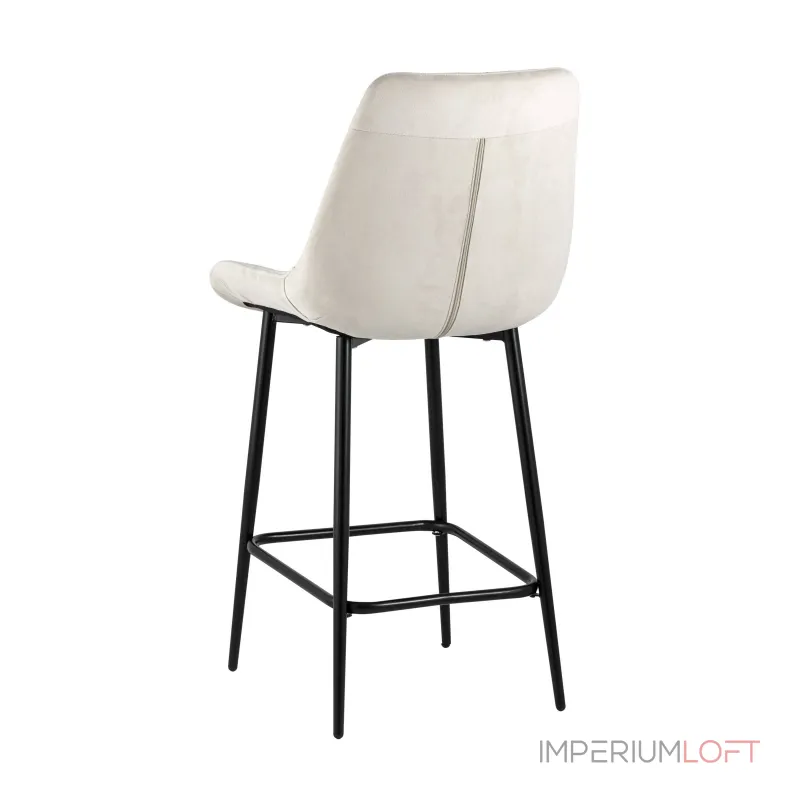 Флекс обивка велюр бежевый ножки металл черные от ImperiumLoft Флекс обивка велюр бежевый ножки металл черные от ImperiumLoft