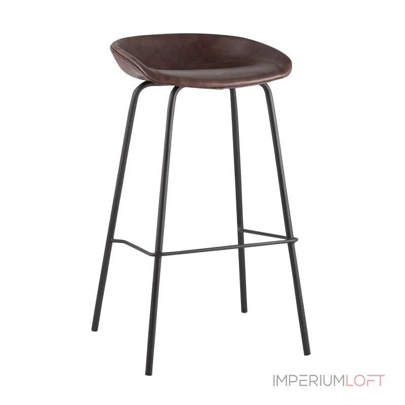 Beetle Lite PU коричневый, металлический каркас, черные ножки от ImperiumLoft Beetle Lite PU коричневый, металлический каркас, черные ножки от ImperiumLoft