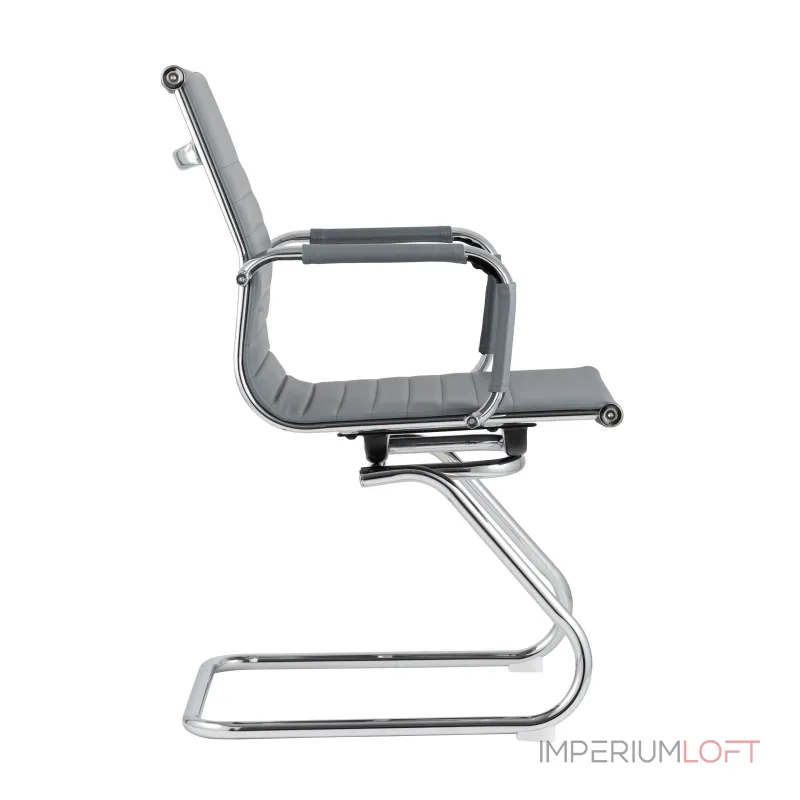 TopChairs Visit серое, обивка из экокожи, металический каркас от ImperiumLoft TopChairs Visit серое, обивка из экокожи, металический каркас от ImperiumLoft
