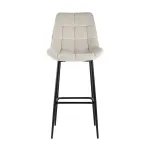 Флекс обивка велюр бежевый ножки металл черные от ImperiumLoft