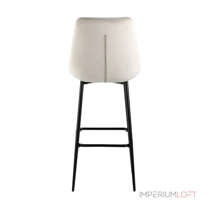 Флекс обивка велюр бежевый ножки металл черные от ImperiumLoft