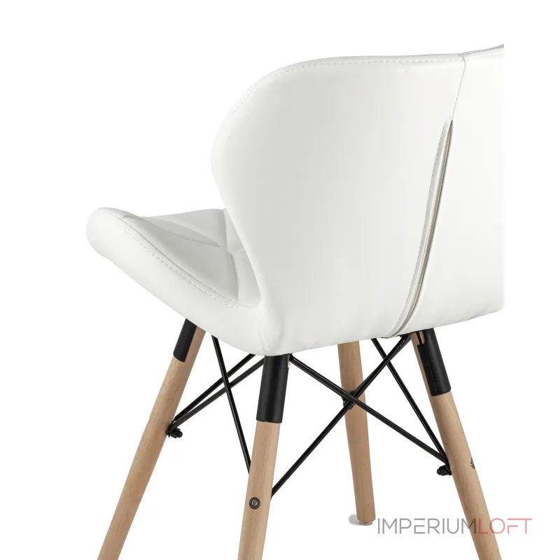 обеденный дизайнерский Бон обивка экокожа белый от ImperiumLoft