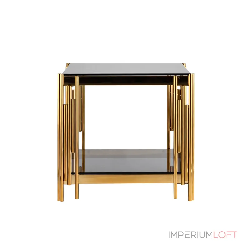 55*55 ГЭТСБИ сталь золото стекло smoke от ImperiumLoft 55*55 ГЭТСБИ сталь золото стекло smoke от ImperiumLoft