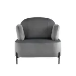 Кэнди с подлокотниками велюр серый от ImperiumLoft