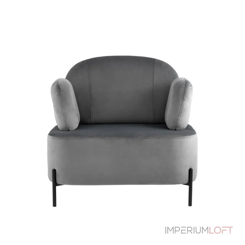 Кэнди с подлокотниками велюр серый от ImperiumLoft Кэнди с подлокотниками велюр серый от ImperiumLoft