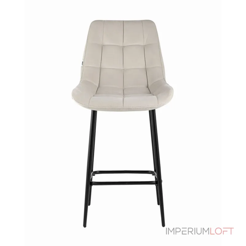 Флекс обивка велюр бежевый ножки металл черные от ImperiumLoft Флекс обивка велюр бежевый ножки металл черные от ImperiumLoft