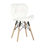 обеденный дизайнерский Бон обивка экокожа белый от ImperiumLoft