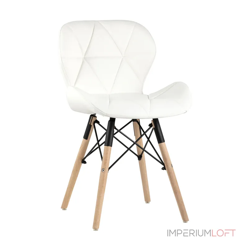 обеденный дизайнерский Бон обивка экокожа белый от ImperiumLoft